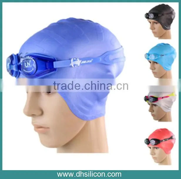 High silicone durable silicone swim cap