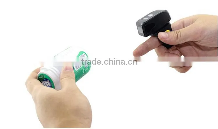 1D Bluetooth Portable Wearable Ring Barcode Scanner BR30 Mini Scanner