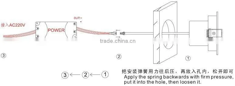 Novelty 12W LED Down Light with 750-900 lm and external power supply