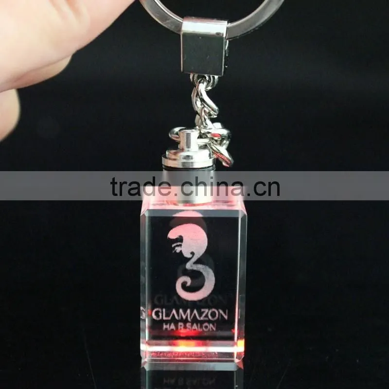 Custom all type of crystal 3d keychains