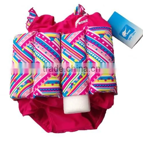 Wholesale Girs Toddler Swim School Training Swimming Aid Floatsuit SET UV Sun Protection Float Suit With Adjustable Buoyancy