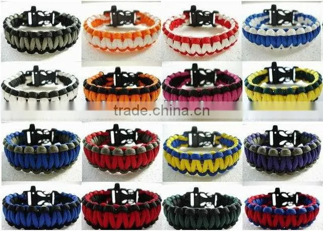 Metal ParaCord Survival Bracelet