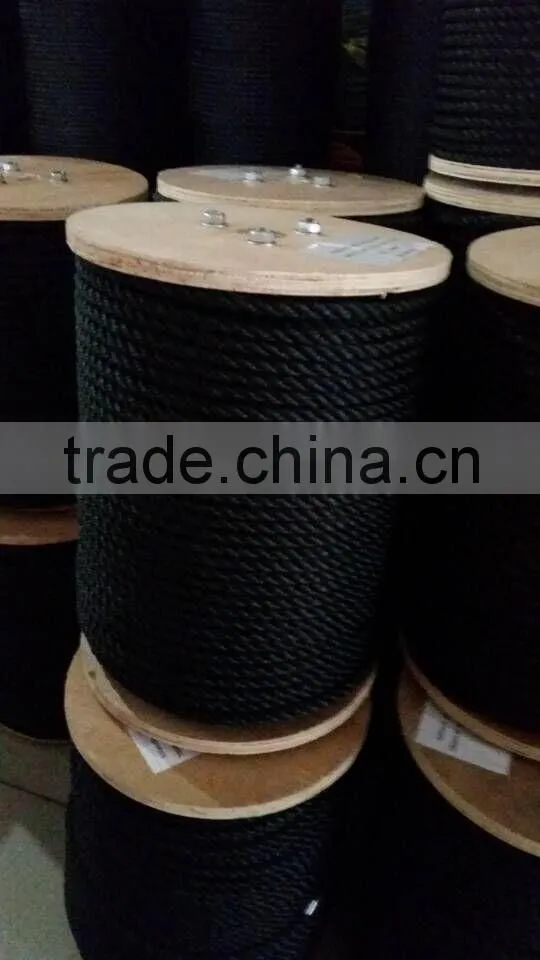 Black PP RECYCLED ROPE/BLACK ROPE