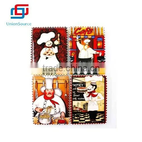 Wholesale Catroon Chef Postage Stamp Shaped Fridge Magnet