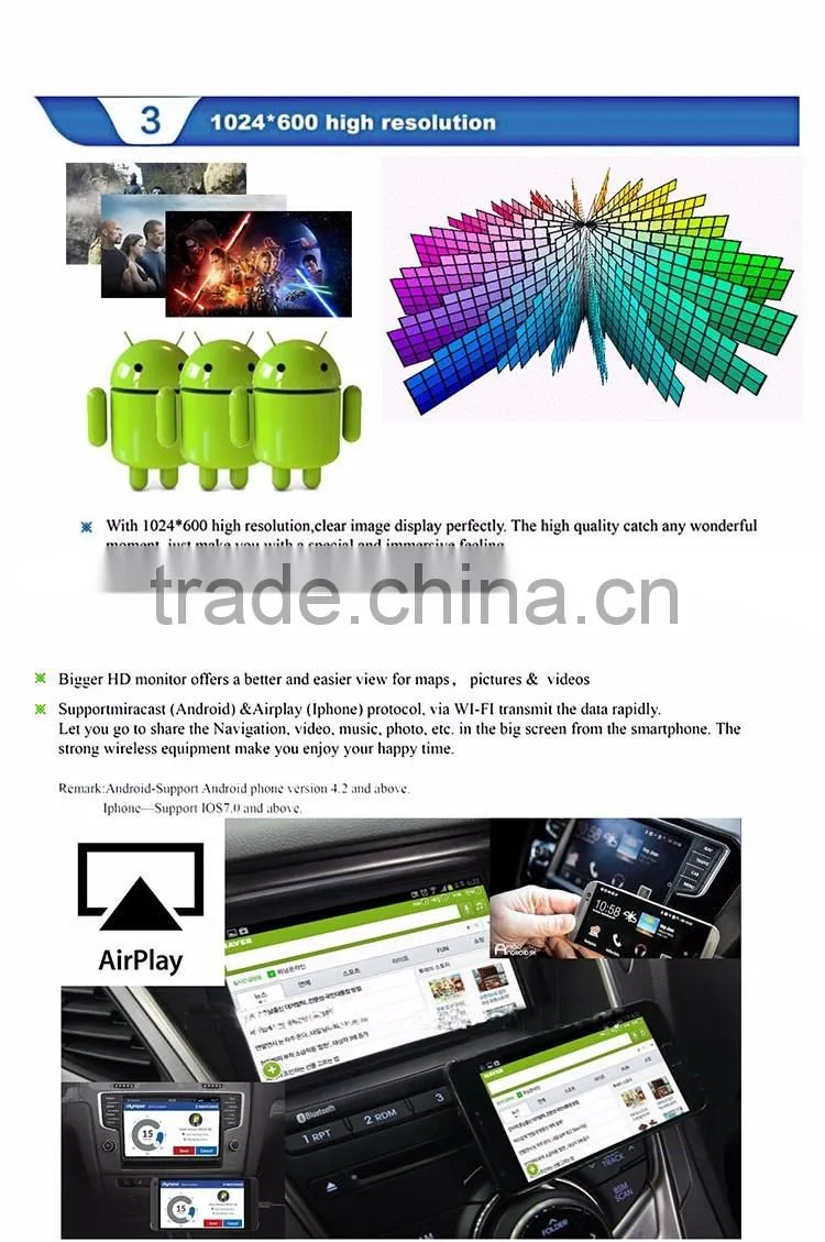Bosstar Android car stereo gps multi media player for VW JETTA with bluetooth,3g,wifi,mirror,play store