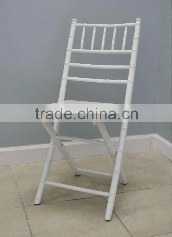 White wooden padded folding chairs, tiffany folding chair
