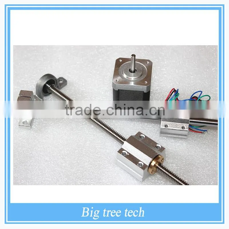 T8 screw diameter acme screw T8 track kit, includes screw nut, screw bearing, rails, slider, rail bracket, Couplings