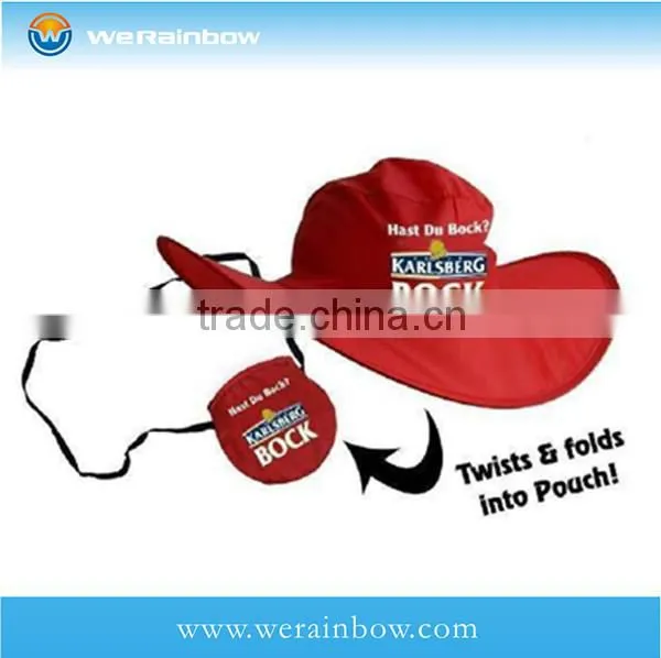 promotional outdoors 190t foldable hat