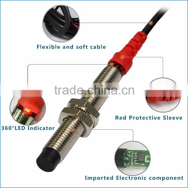 F&C M8 SN 2mm Non-shield 5v dc inductive proximity Sensor with CE