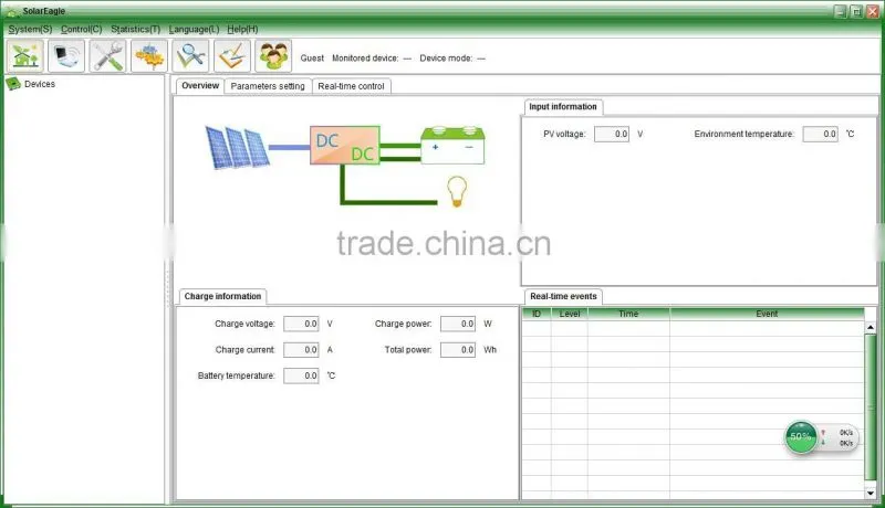 High quality solar charge controller 50a with oem service mppt 12v/24v