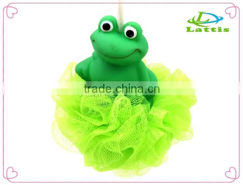 Factory directly nylon mesh sponge for shower