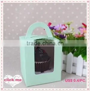 wedding paper cake box design with handle