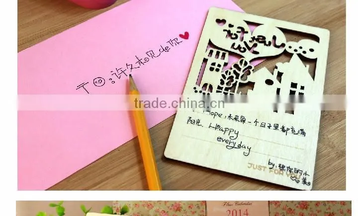 unfinished antique best selling wood card crafts