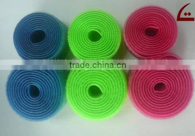 100% nylon colored sew -on hook and loop tape