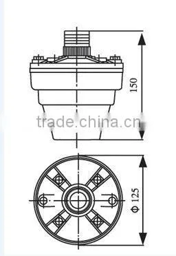 TU-60/80/100 100V with Transformer Reflex Horn Driver Unit