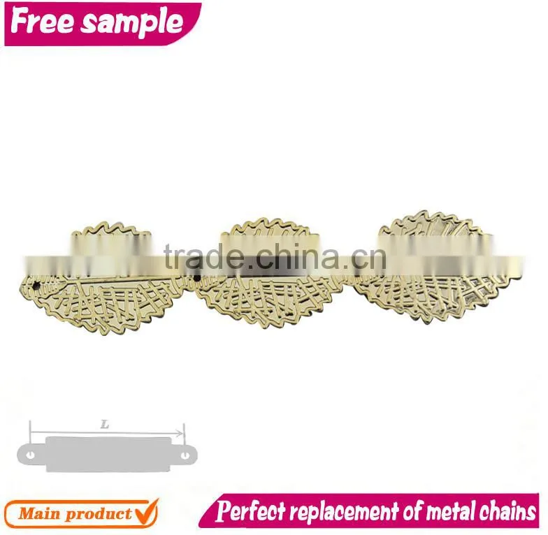 Leaves design TPU shoe accessories lace clip chains