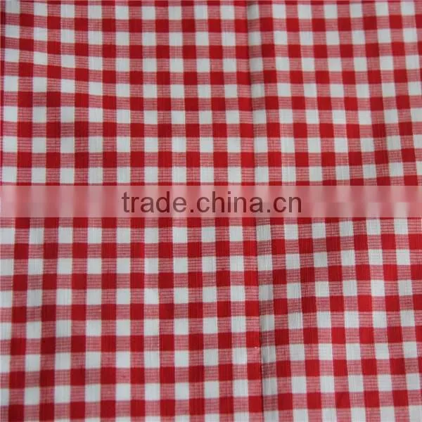 100 cotton yarn dyed plaid fabric