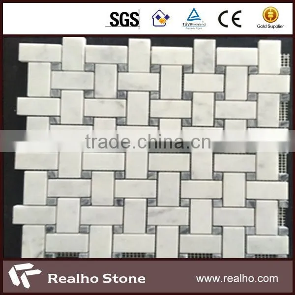 Chinese Crystal White Marble Mosaic with quality assurance