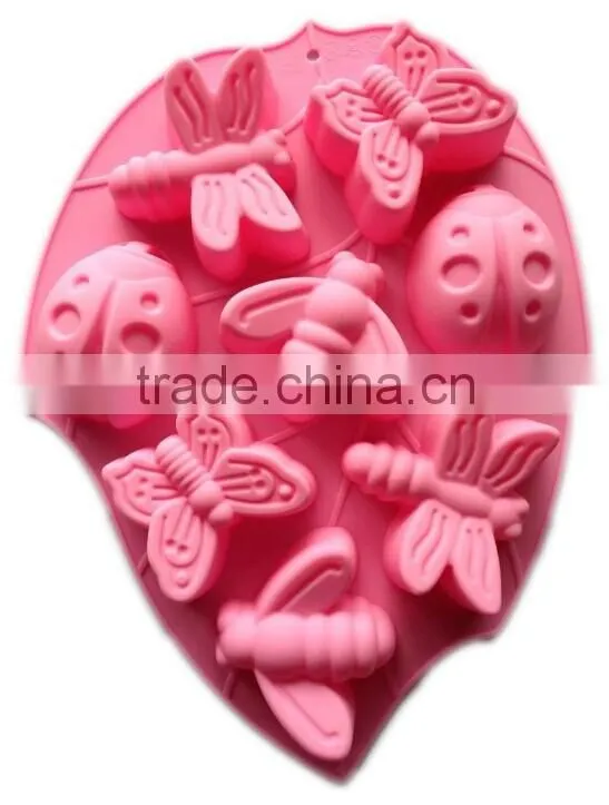 Hot Selling Insects Shape Silicone Brownie Baking Pan