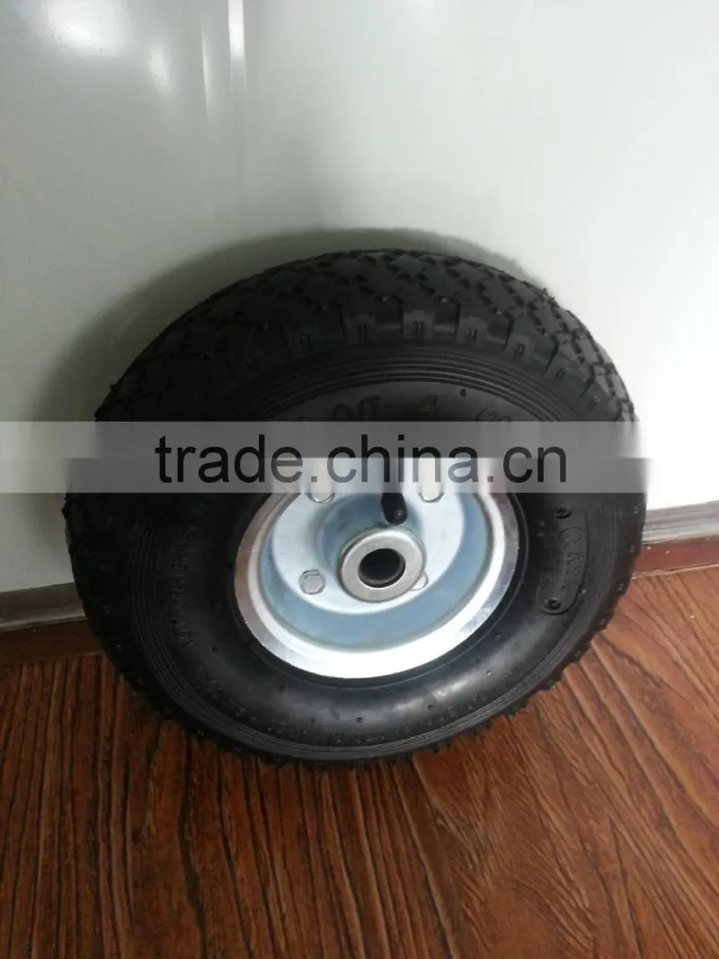 Small rubber wheel 10inch hand trolley wheel