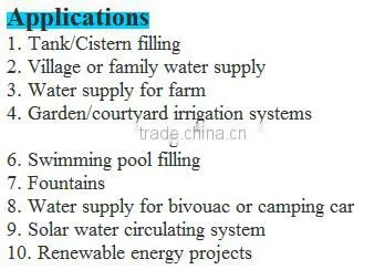 2016 most convenient solar power water pump