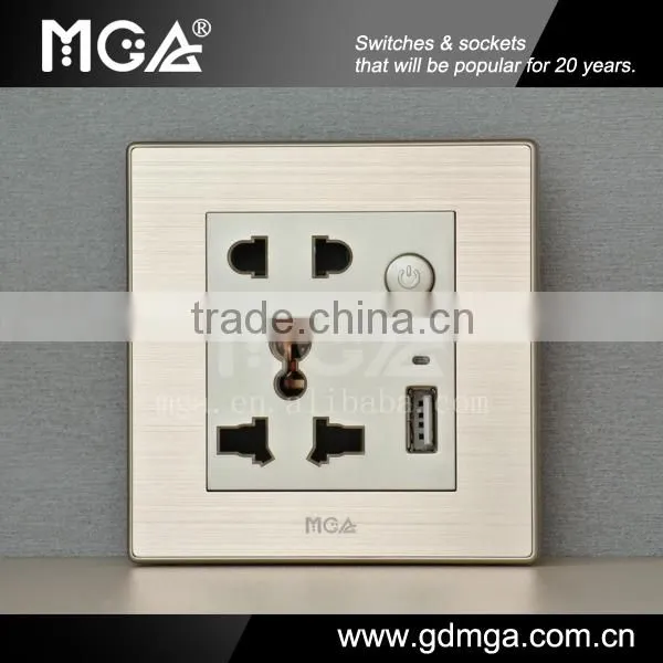 sockets with USB & electrical socket USB 220V & USB wall plug