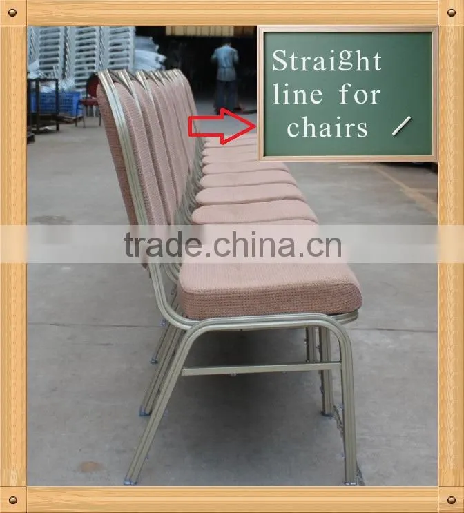 Elegant aluminum stacking hotel banquet chair YL1134