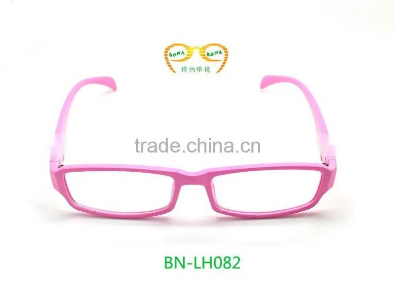 pink color plastic girls Promotion Reading sunglasses with metal hinge