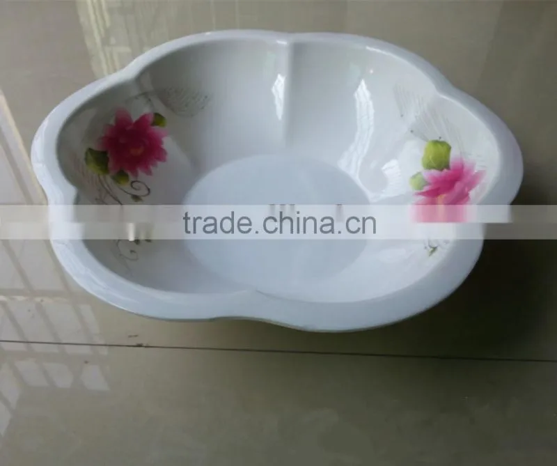 plum blossom shaped melamine fruit plate