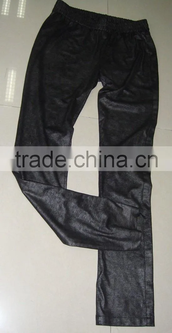 bronzed suede trousers fabric
