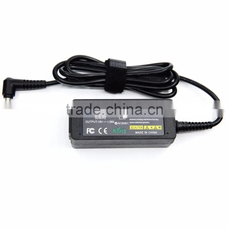 30W for acer LITEON dell 19V 1.58A dc yellow 5.5*1.7 mm mini notebook laptop guangzhou manufacture!!!