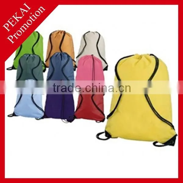 Newly Cheapest Best Selling Plastic Drawstring Backpack Bag For Christmas Gifts With Logo