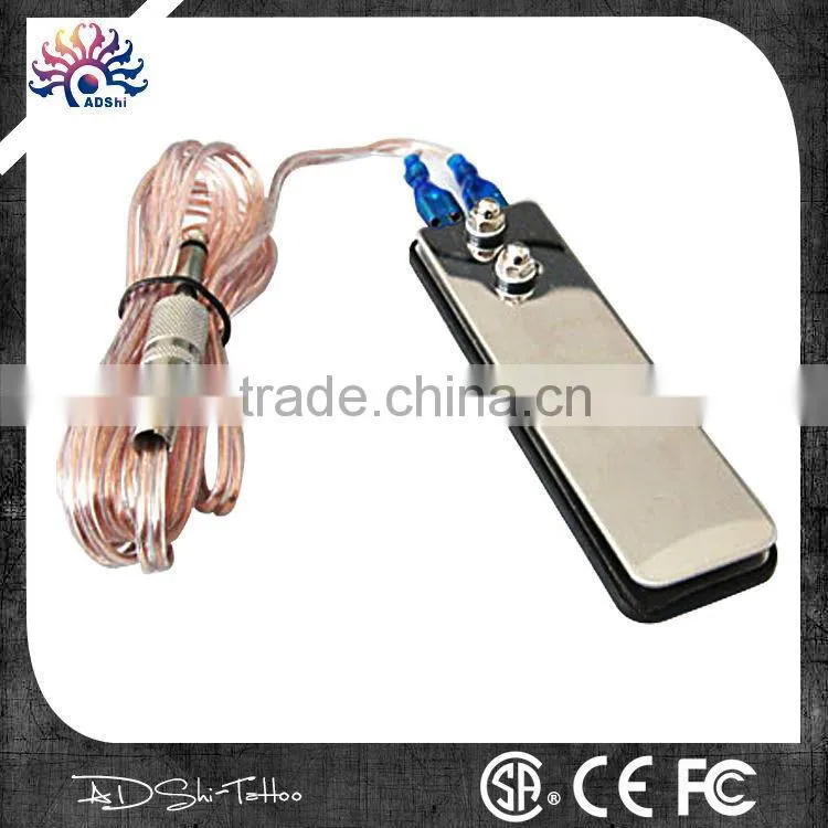 Classical Chinese style 360 round Ying-Yang tattoo foot pedal with long wire plug