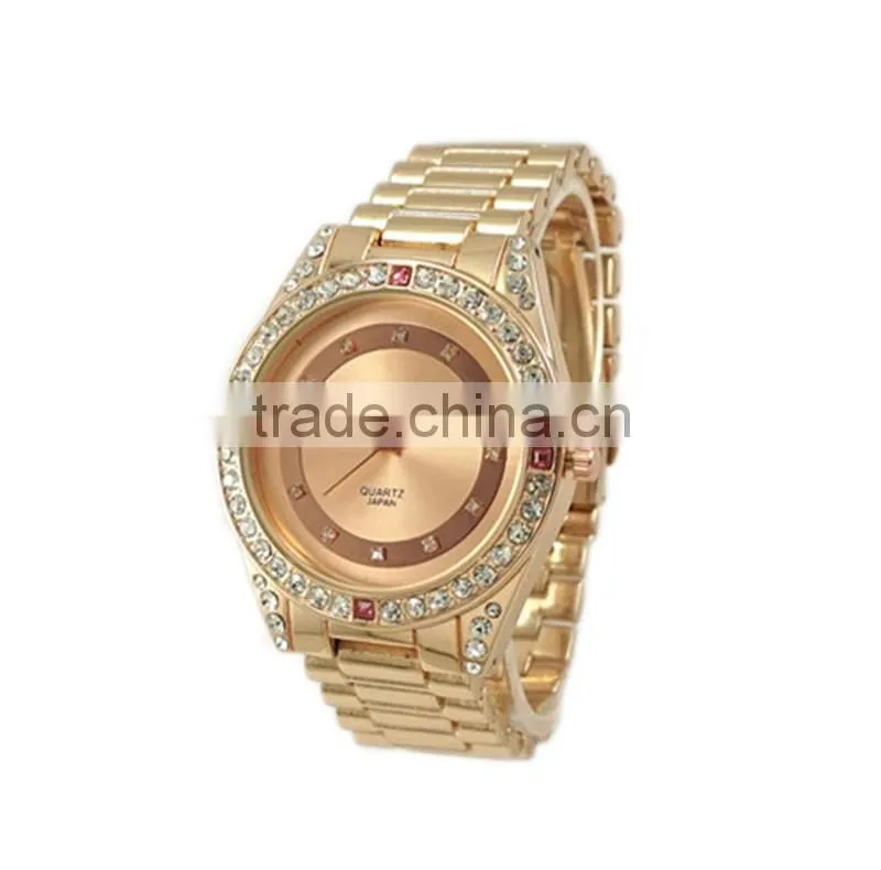 New models new look a ring on the dial design diamond alloy watches lady wristwatch