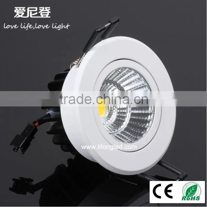 9W led cob ceiling downlight,long lifespan 3000K 4000K 5000K cob downlight low price warranty 3 years