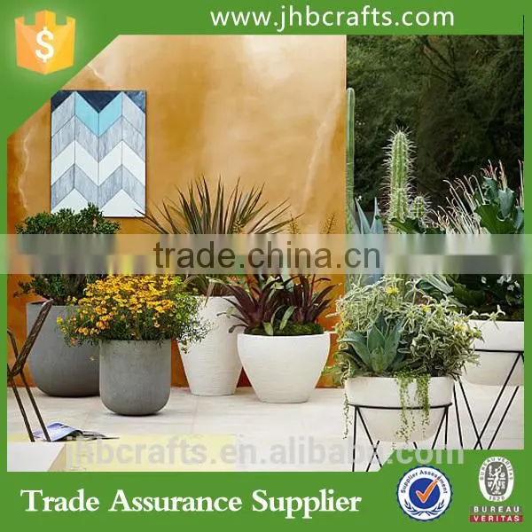 Ridged Stone Planters Cheap Garden Flower Pots