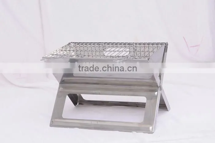 X-shape tabletop charcoal BBQ grill