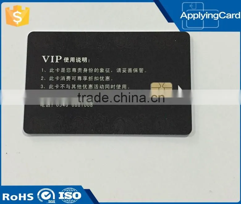 Wholesales Contact IC Card PVC VIP Loyalty Card with Credit Card Size
