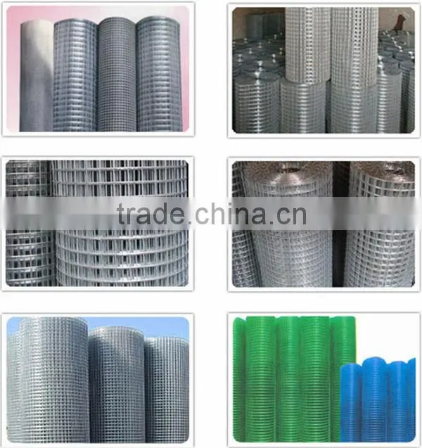 standard welded wire mesh size and pvc coated welded wire mesh