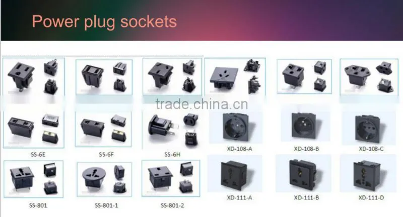 Snap in type power extension industrial socket power outlet 125V 15A