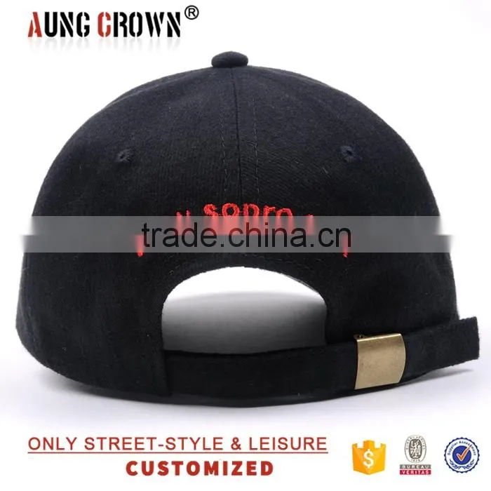 6 panel custom adjustable sports baseball caps