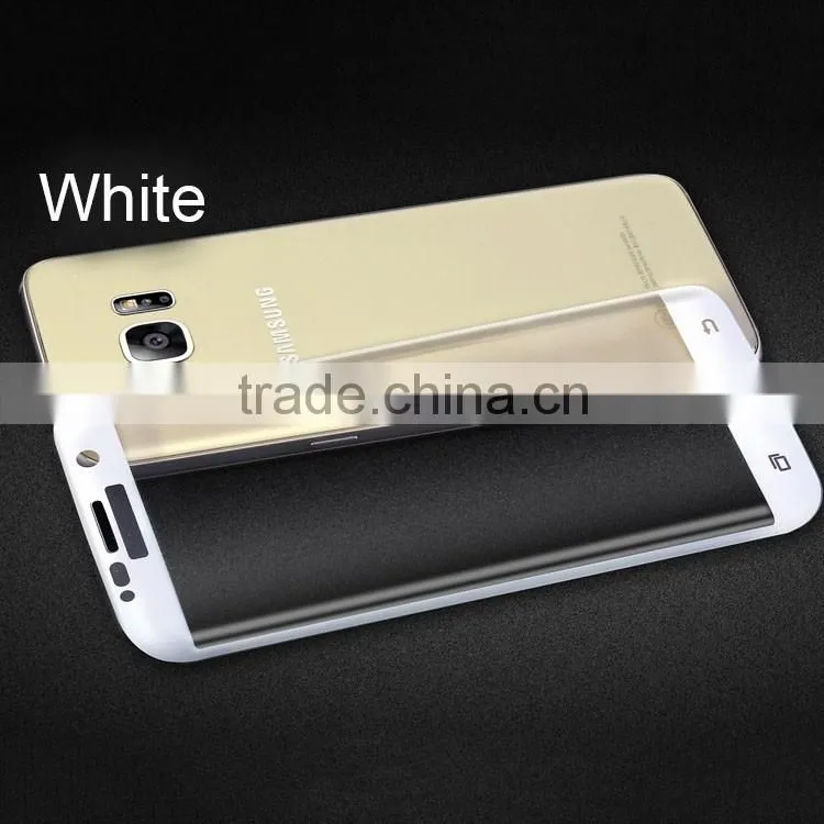 100% Full size 3D Curved Transparence Tempered Glass Screen Portector for Samsung S7 EDGE