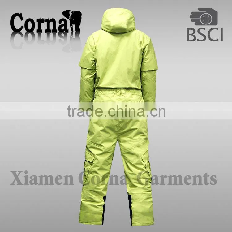 Professional polyester windproof good quality one piece ski suit adults
