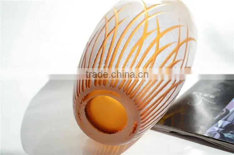 Wholesale Handmade Art Work Carving Glass Crafts Vase Bottle Home Decor