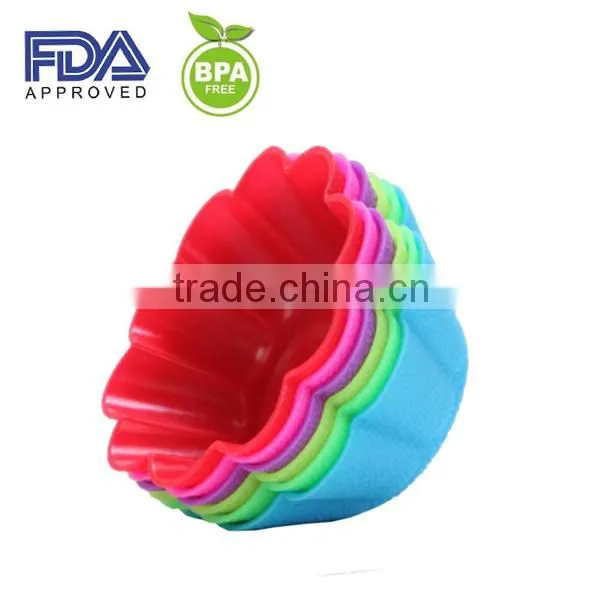 Wholesale Popular Baking Cups FDA silicone cupcake liner to Amazon