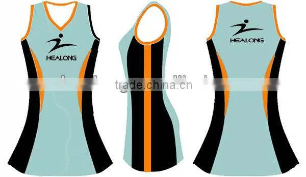 cheap custom sublimation netball dresses uniforms design