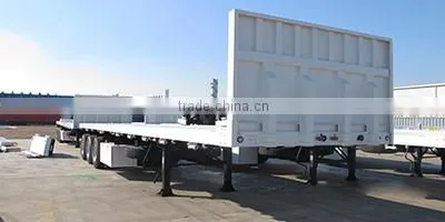 extendable trailer , tri-axle 45ft 40ft flatbed extendable semi trailer