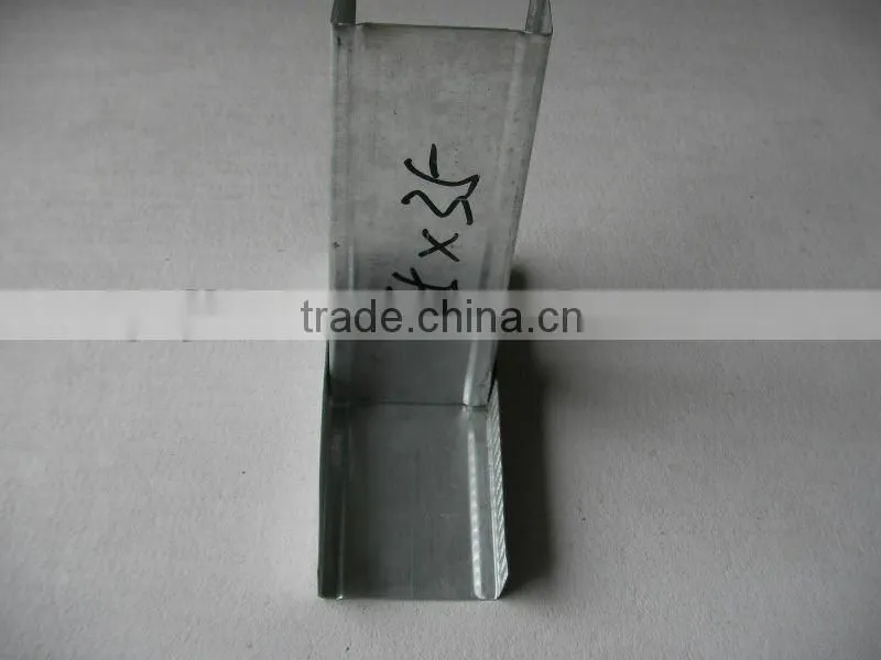 galvanized Accessory stud track ceiling wall partition