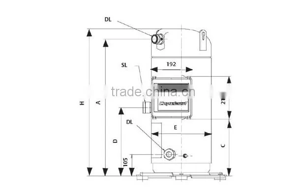 20hp ZR Copeland Piston Compressor ZR250KC-TWD-522
