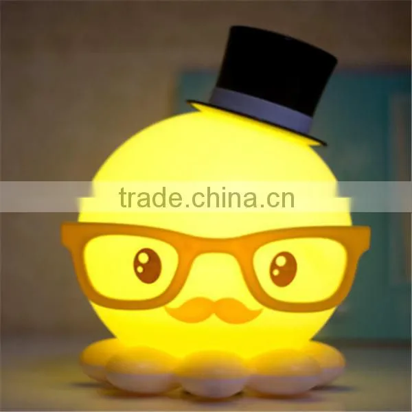 Eco-friendly pvc night light LED colour changing led light toys